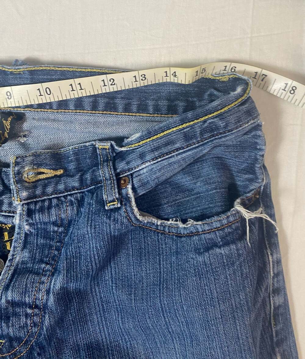 Lucky Brand Women's Button Fly Mid-Rise Straight Leg Jeans Size 32 (1066) - Picture 3 of 7